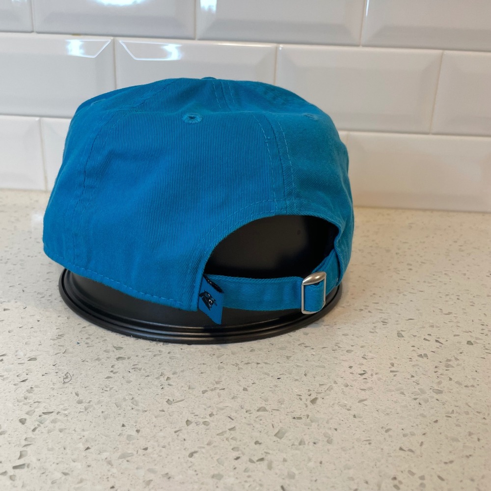 New Era 9TWENTY Carolina Panthers NFL Adjustable Strapback Hat Blue Dad Cap - Picture 4 of 4